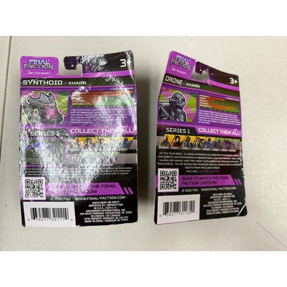 Final Faction Kharn Synthoid & Drone Series 1 Hive Class Action Figure NIP - Picture 4 of 6